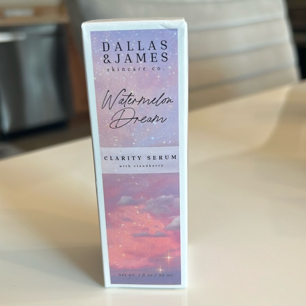 Dallas & James watermelon dream clarity serum with cloudberry.